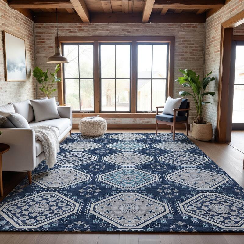 Premium Washable Super Soft Global Modern Mayfield Rug