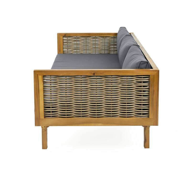 Christopher Knight Home Outdoor Acacia 3-Seat Sofa