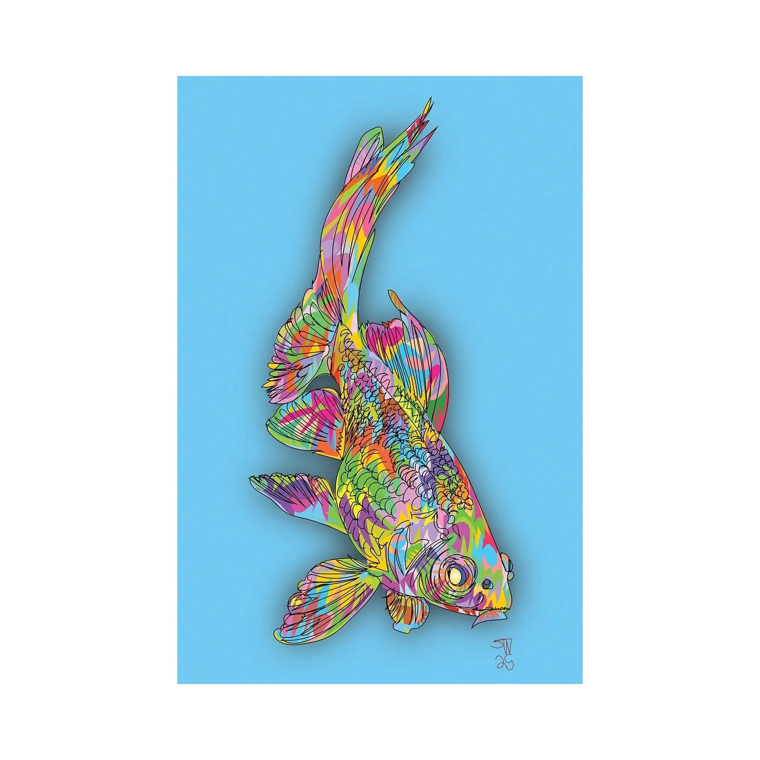 "Coy Fish" by TECHNODROME1 Canvas Print