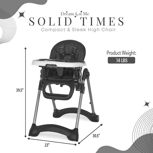 dimension image slide 0 of 2, Dream On Me Solid Times High chair
