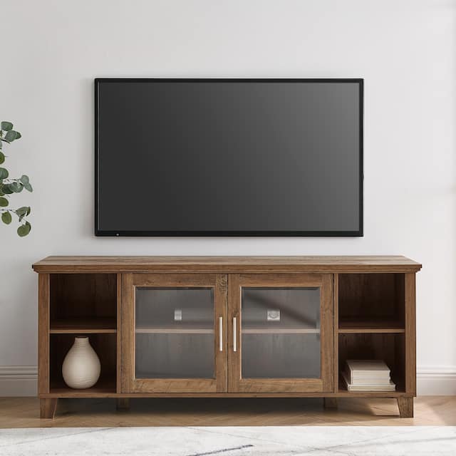 Middlebrook 58-inch Transitional Glass Door TV Console