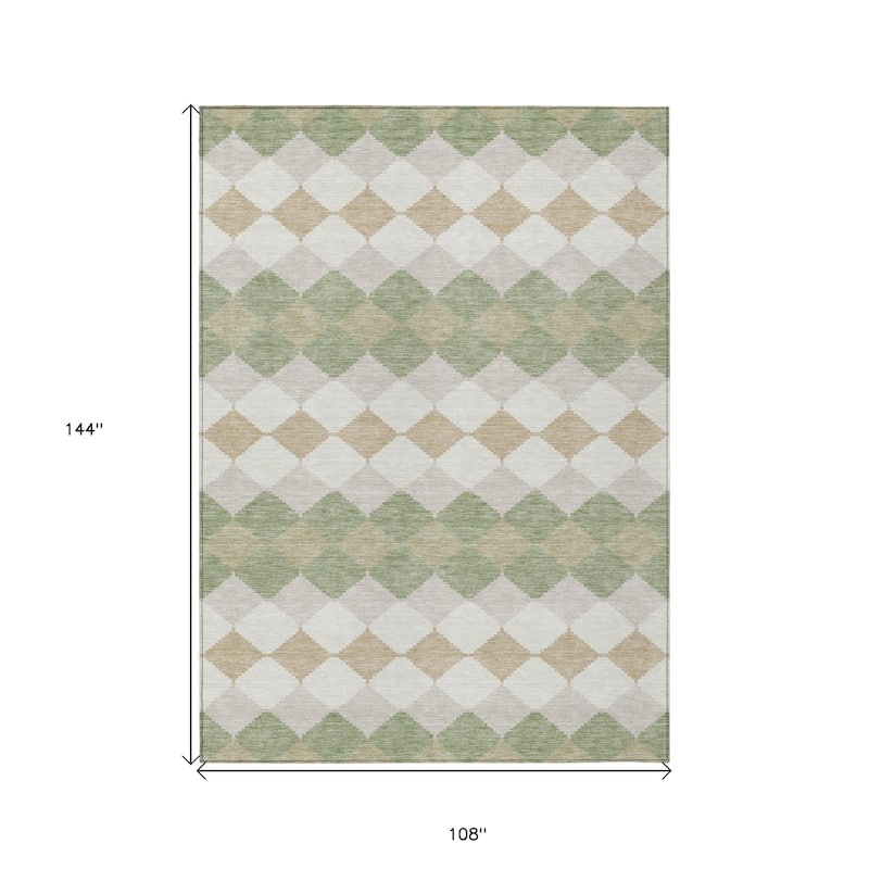 HomeRoots Geometric Transitional Rectangle Outdoor Rug