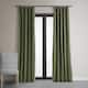Exclusive Fabrics Signature Hunter Green Velvet Blackout Curtain (1 Panel) - 84 Inches - Hunter Green