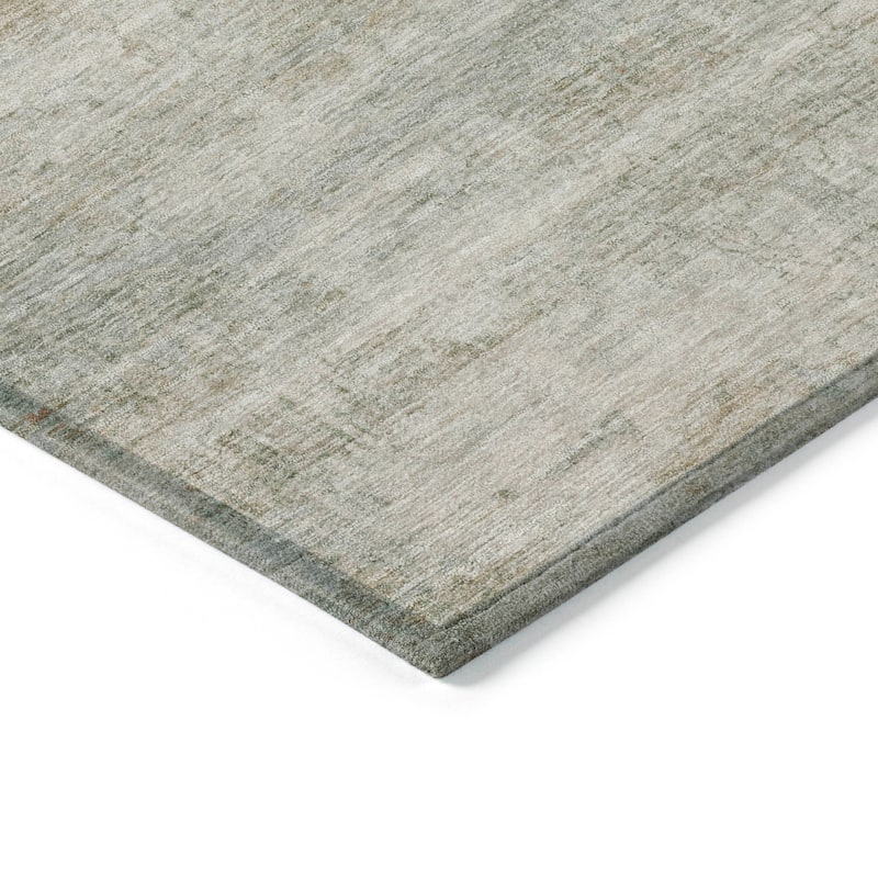 Machine Washable Indoor/Outdoor Watercolor Ombre Chantille Rug