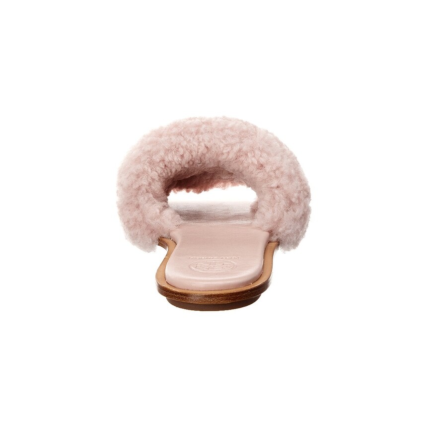 Tory burch fuzzy slippers Clearance