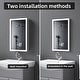 preview thumbnail 2 of 17, Modland LED Lighted Medicine Cabinet with Mirror Bathroom Mirror Cabinet with Lights Anti-Fog