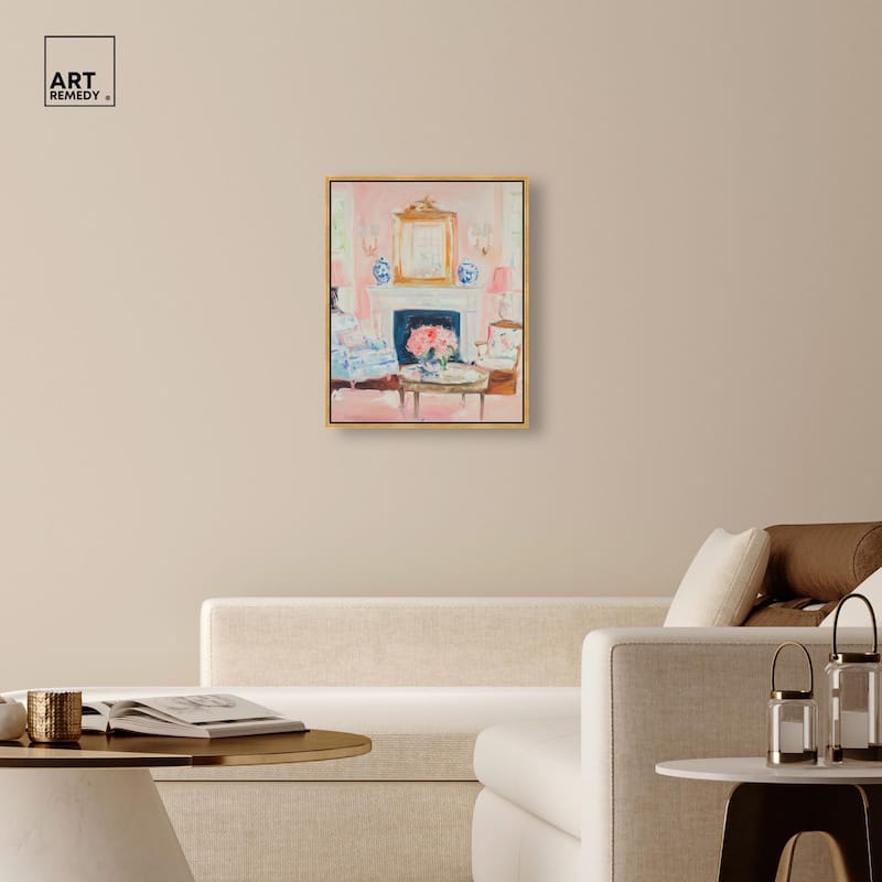 Softly Painted Space Canvas by Art Remedy