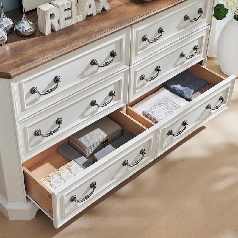 Farmhouse Drawers Dresser, Wood Chest of Drawers, Dressers Organizer