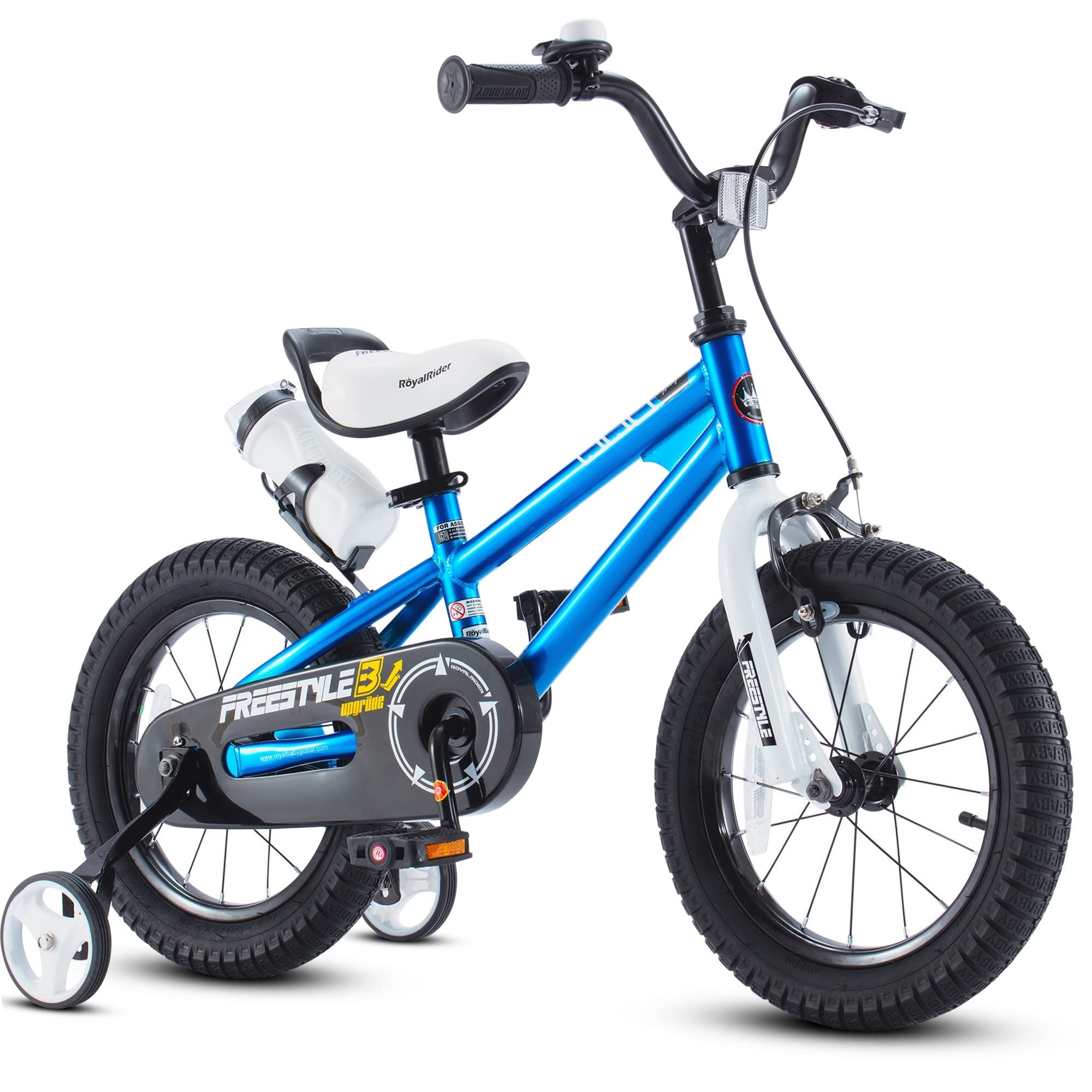 Freestyle Kids Bike 14 Inch Bicycle for Boys Girls Ages 3 9 Years