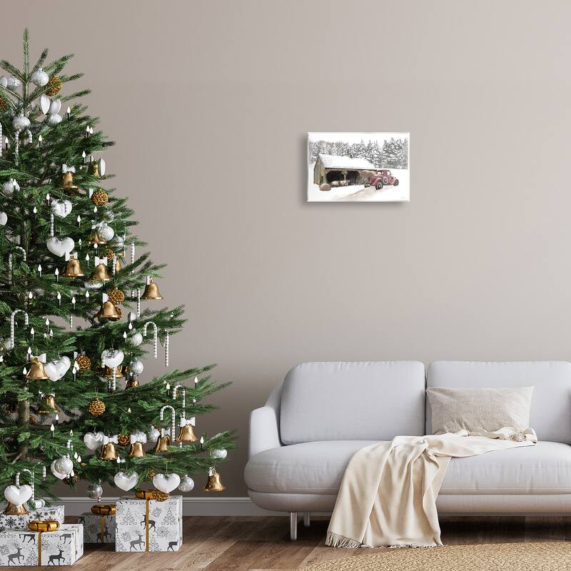 Stupell Snowy Winter Farm Sheep Wall Plaque Art Design By Robin-Lee Viera
