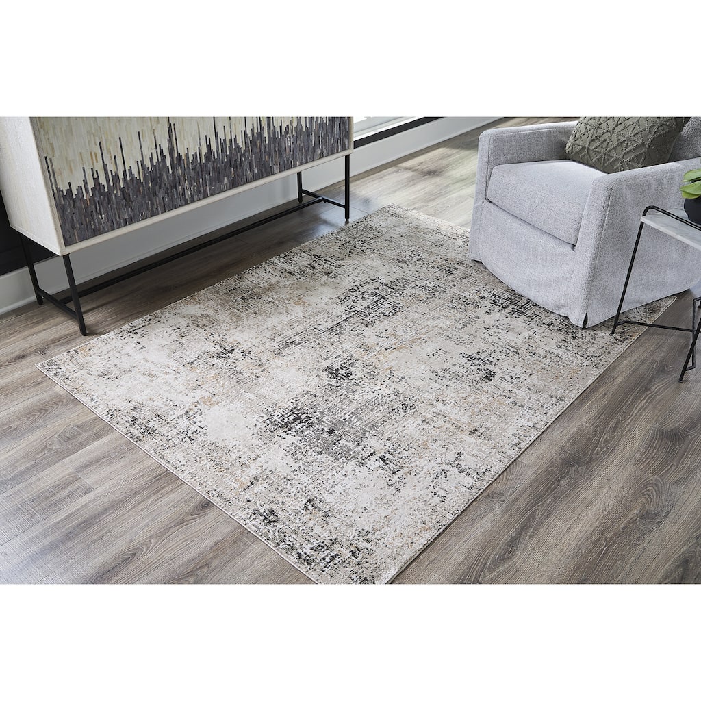 Signature Design by Ashley Elaning Black/Gray/Cream Rug