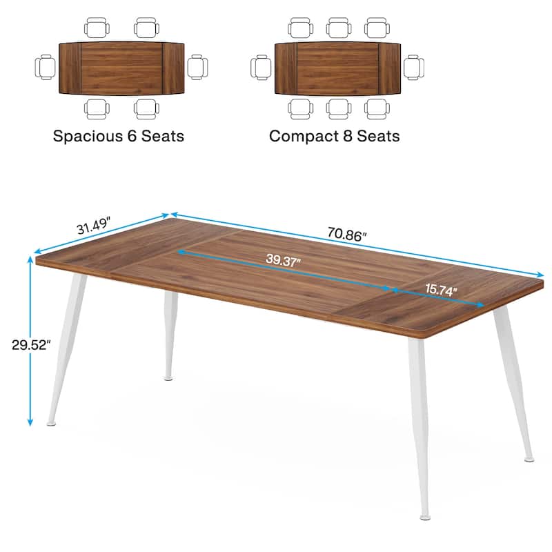 6FT Rectangular Conference Table for Meeting Room - N/A