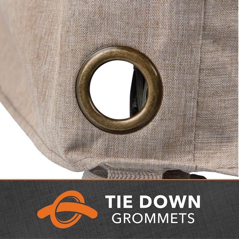 Modern Leisure® Garrison Patio Chair Cover, Waterproof, 27"L x 34"W x 31"H, Sandstone, 2-Pack