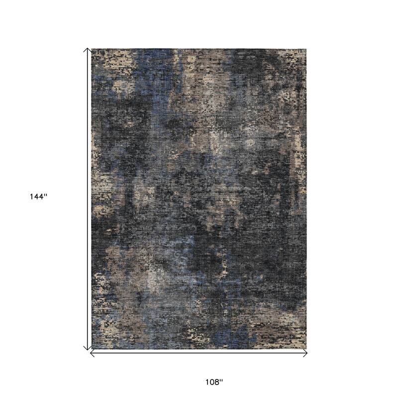 HomeRoots Abstract Transitional Rectangle Outdoor Rug