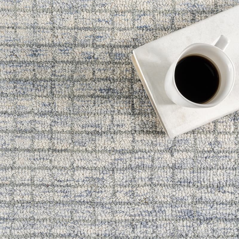 Nuloom Melrose Checked Wool Area Rug