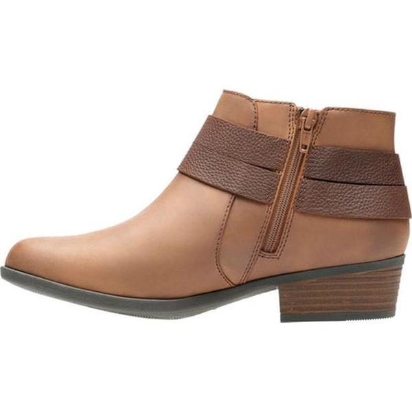 Addiy Cora Ankle Bootie Tan Leather 