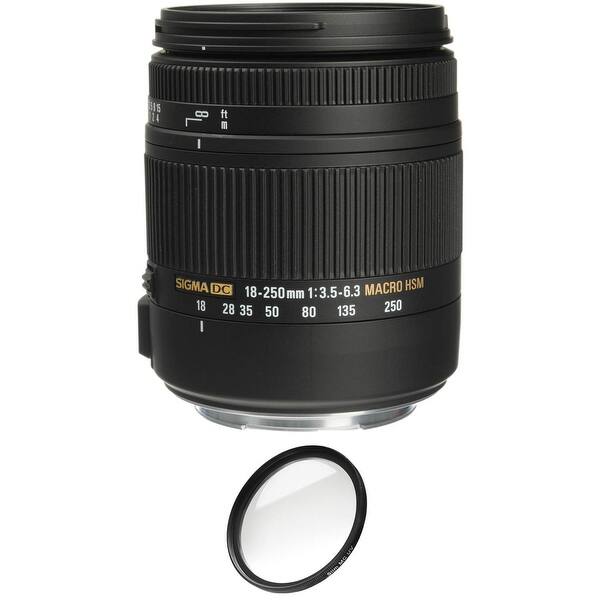 Shop Sigma 18 250mm F3 5 6 3 Dc Macro Os Hsm For Canon Ef Mount With Pro Filter Overstock 27316897