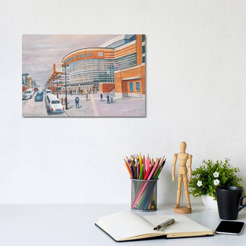 iCanvas "Ford Field" by Jim Williams Canvas Print - 8x12x0.75