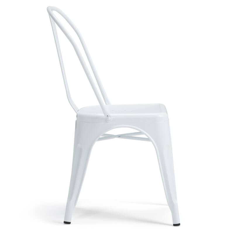 WYNDENHALL Freya Industrial Metal Dining Side Chair (Set of 2) , Fully Assembled - 17.7"w x 21.1"d x 33.1"h