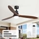 preview thumbnail 13 of 199, 42“/52"/60"/48" Noiseless Walnut Wood Ceiling Fan with Remote Control, Integrated Light Optional