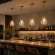 preview thumbnail 14 of 15, Modern Gold 1-Light Hand-blown Teardrop Glass Pendant Light for Kitchen Island - 7.8" W x 11.2" H