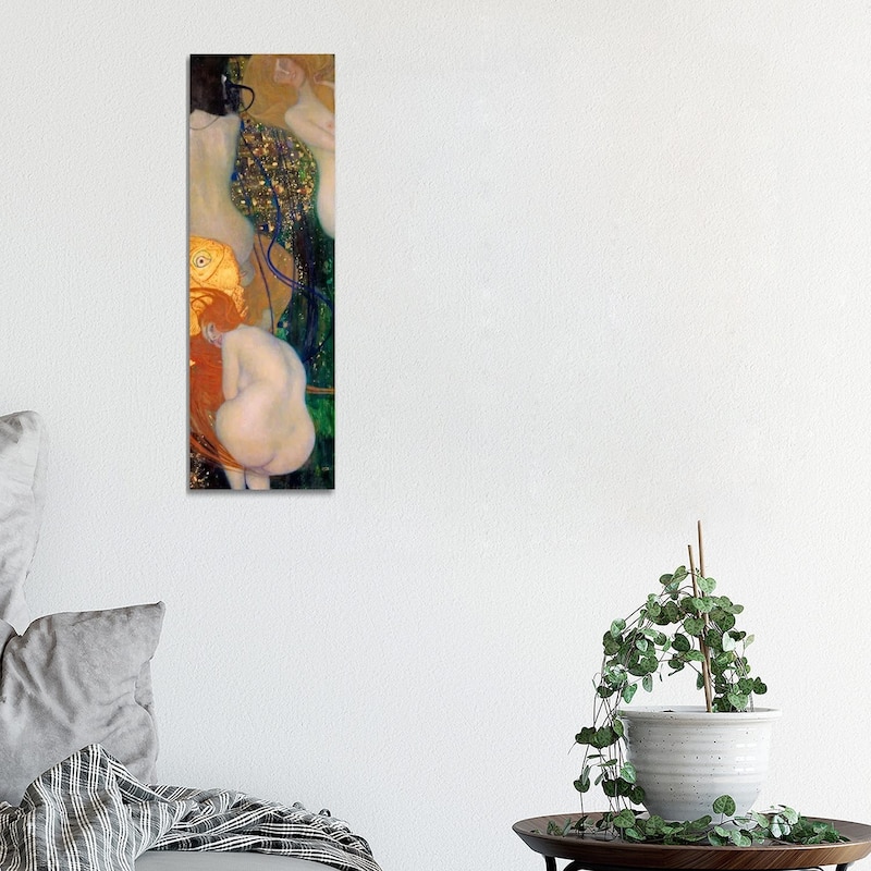iCanvas "Goldfish" by Gustav Klimt Canvas Print - 36x12x1.5