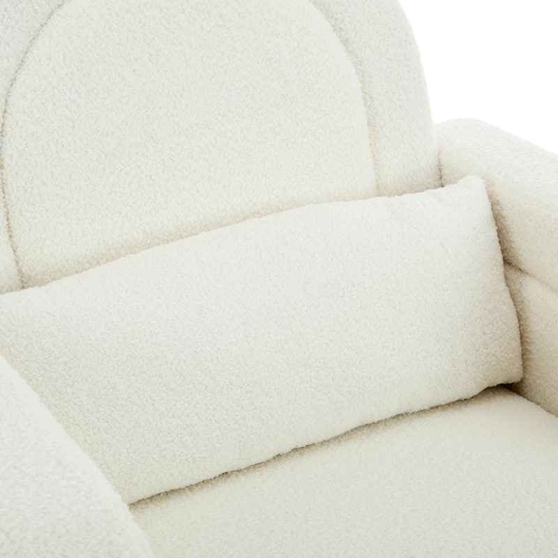 ​Plush Rocking Chair - Soft Teddy Velvet Upholstery