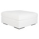 preview thumbnail 2 of 0, Uttermost Refuge Arctic White Sofa Ottoman - 20"Hx 40"Wx 40 "D