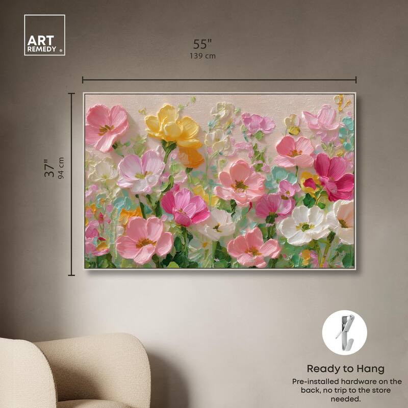 Expressed in Petals I Canvas by Art Remedy