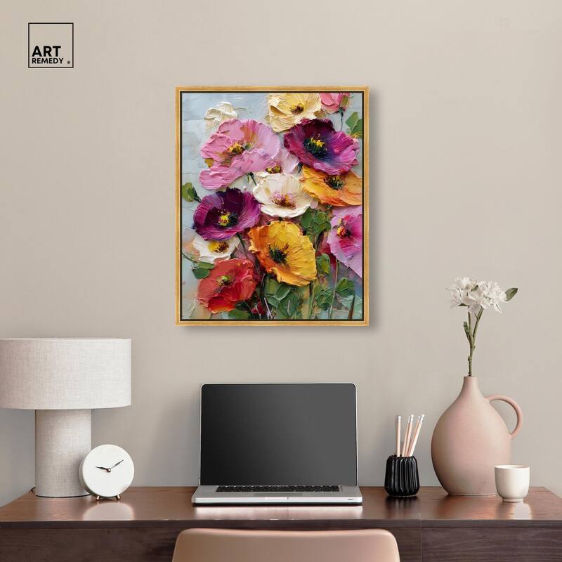 Floral Texture II Canvas by Art Remedy