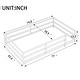 preview thumbnail 22 of 25, Twin Size Floor Bed with Safety Guard Rails, Wooden Montessori Bed Frame for Kids Teens for Kids, Girls, Boys