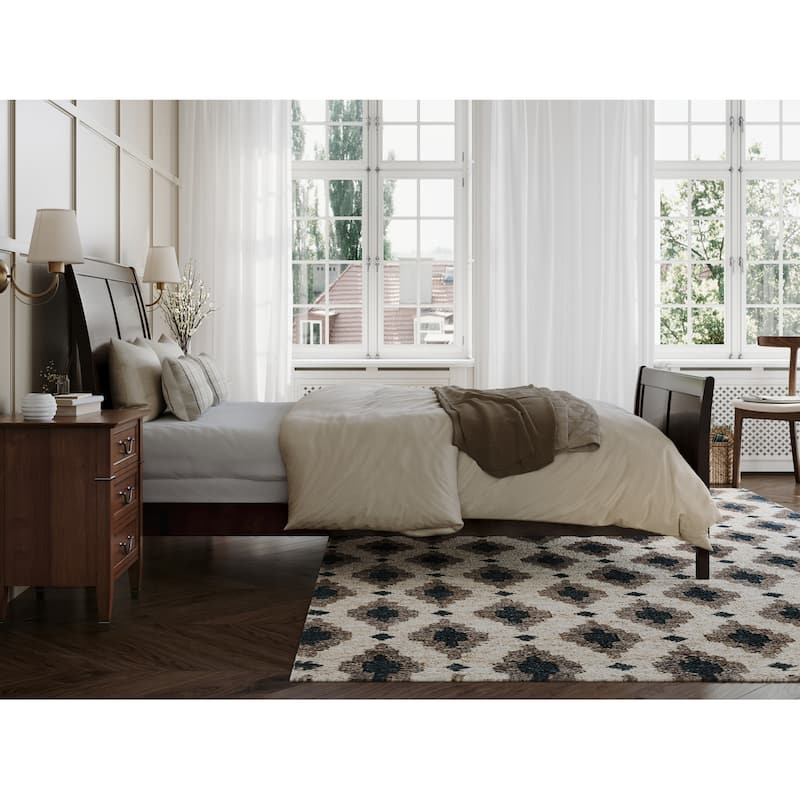 Portland Solid Wood Foundation Bed with Matching Footboard