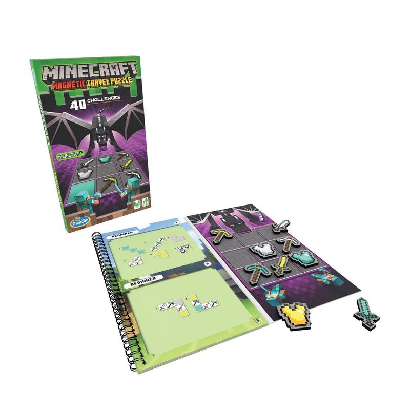 ThinkFun Minecraft Magnetic Travel Puzzle - Black