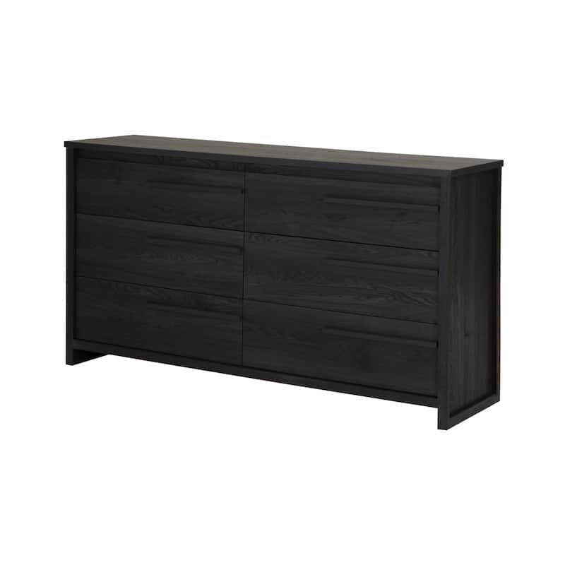 Tao Contemporary 6-drawer Double Dresser - Gray Oak