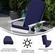 preview thumbnail 10 of 44, Indoor/Outdoor Folding Adirondack Chairs with Cushions - Set of 2 - 30.25"W x 34"D x 37"H