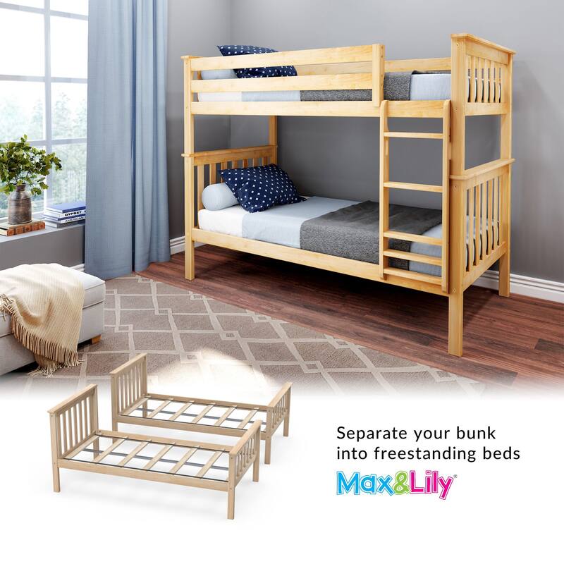 Max and Lily Twin over Twin Bunk Bed