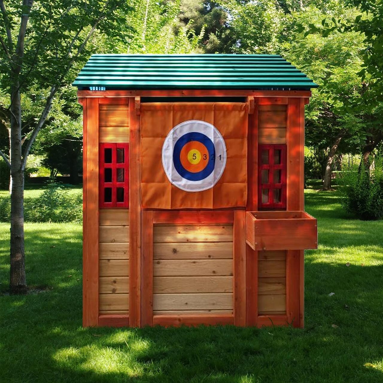Toddler wooden playhouse sales