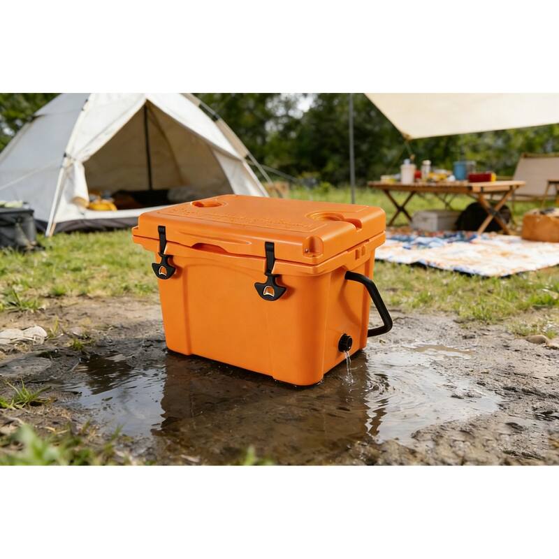 25QT Portable Cooler, Insulated Hard Cooler with Bottle Opener, Cup Holder, Forming Ruler, Travel, Beach, Camping, Fishing