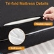 preview thumbnail 4 of 7, Folding Mattress, 3 inch Tri-Fold Memory Foam Mattress Topper for Camping, Foldable Guest Bed, Washable Cover