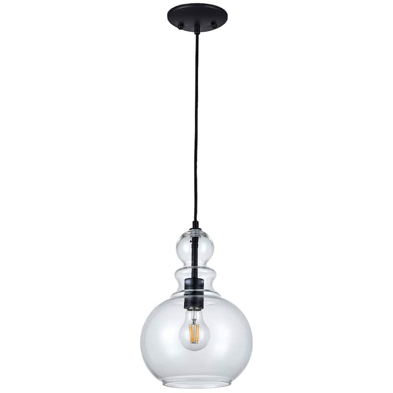 1 LT Pendant with Clear Glass Shade 75W BULB NOT INCLUDE