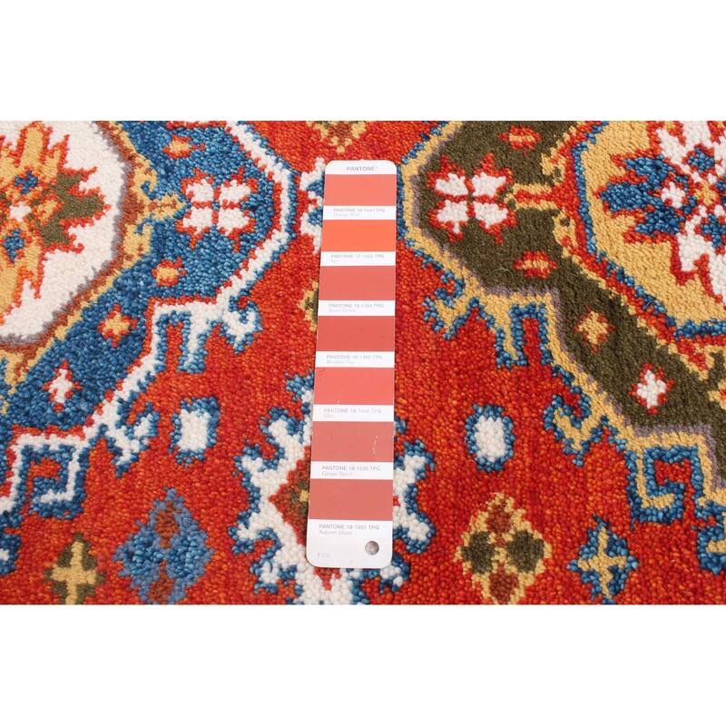 ECARPETGALLERY Hand-knotted Royal Kazak Copper Wool Rug - 2'8 x 7'10