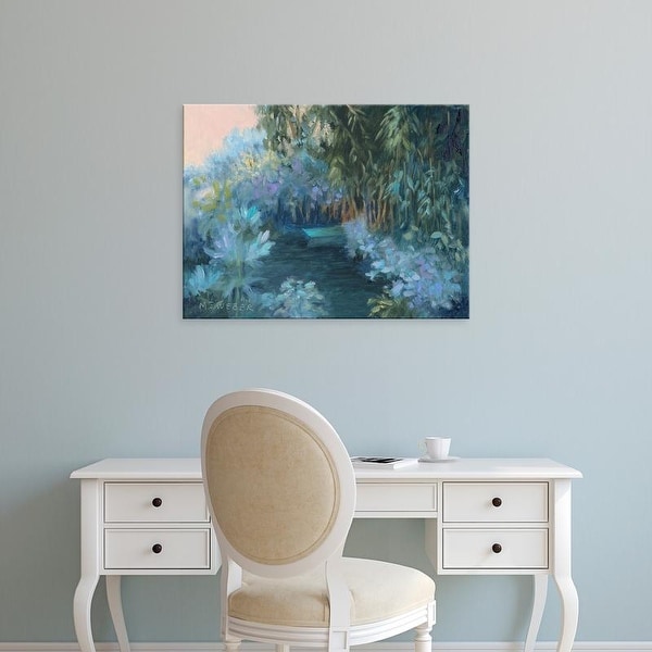Easy Art Prints Mary Jean Weber's 'Monet's Garden VII' Premium Canvas Art