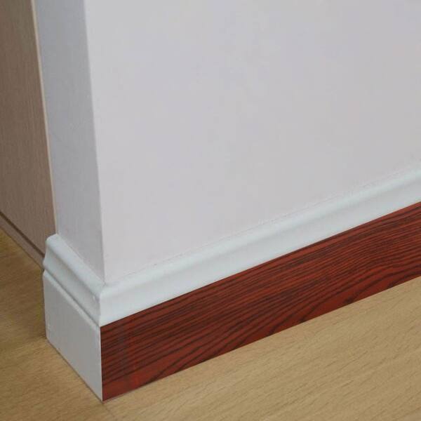 Shop Home Wooden Pattern Self Adhesive Skirting Wall Waist Line