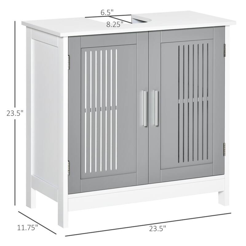 Bathroom Vanity Base with 2 Doors and Adjustable Shelves