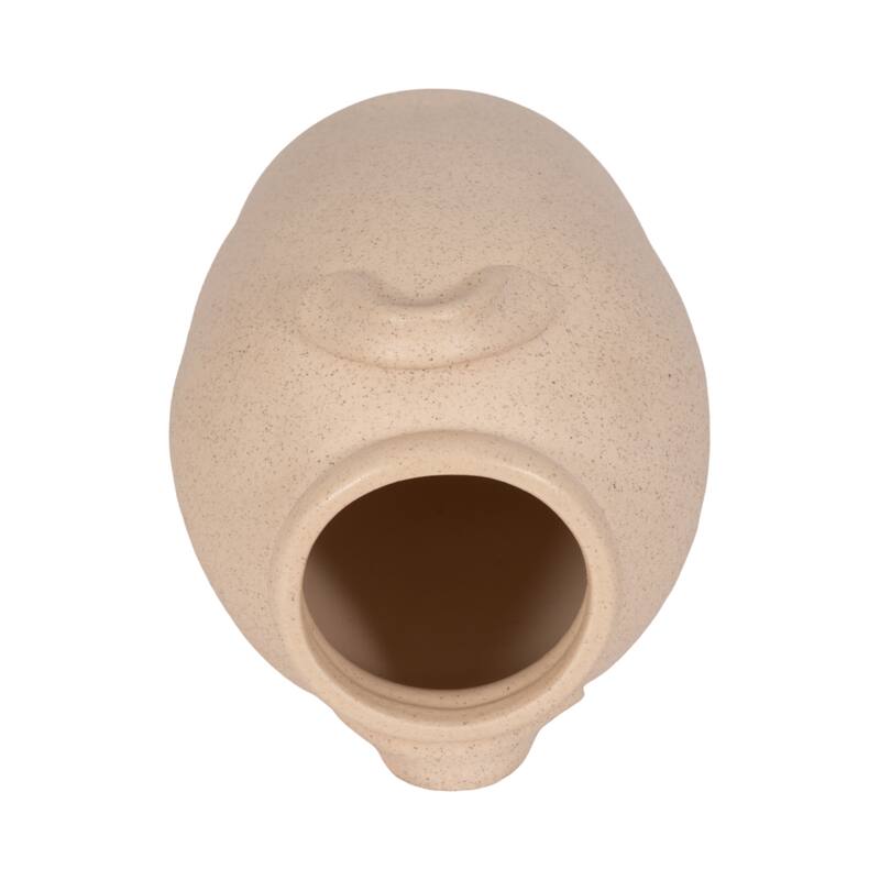 Sagebrook Home Ceramic Vase with Handles - Elegant Accent for Timeless Decor