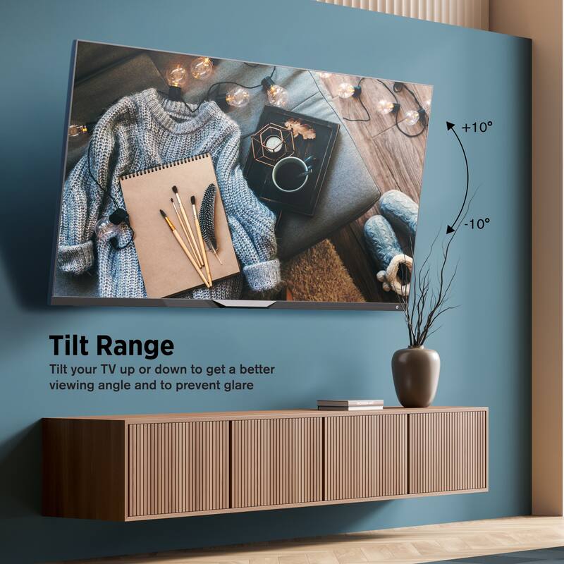 ProMounts Tilt Open Plate TV Wall Mount for TVs 50"-90" Up to 132lbs