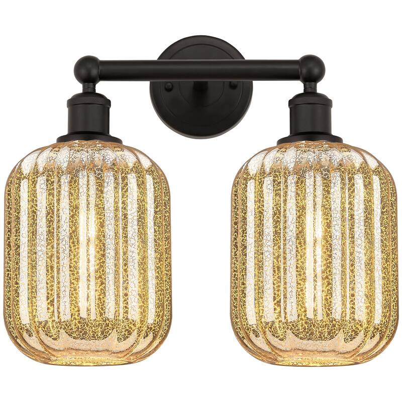Innovations Lighting 616-2W-14-16 Preston Vanity Preston 2 Light 16" - Oil Rubbed Bronze / Mercury