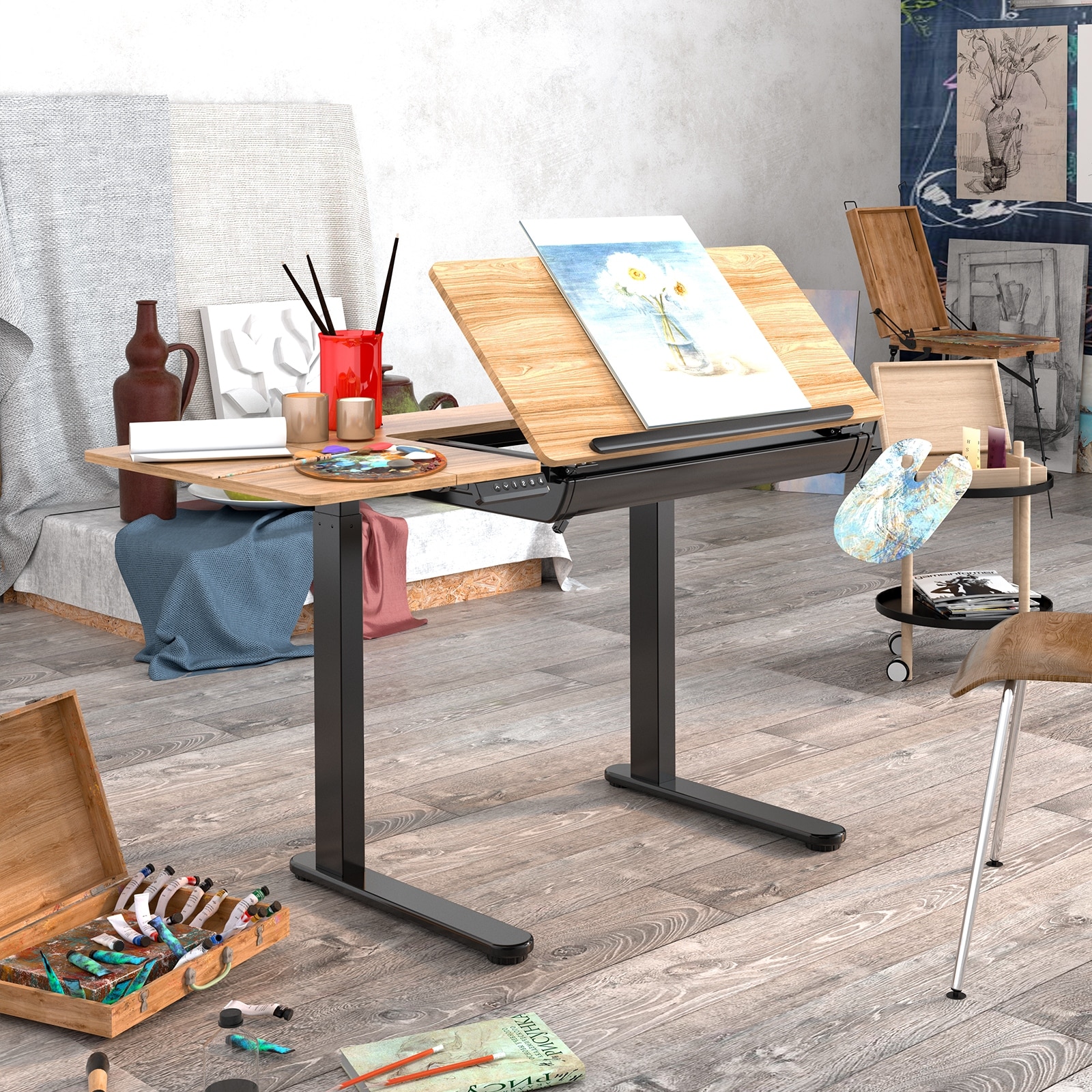 Tall drafting table deals