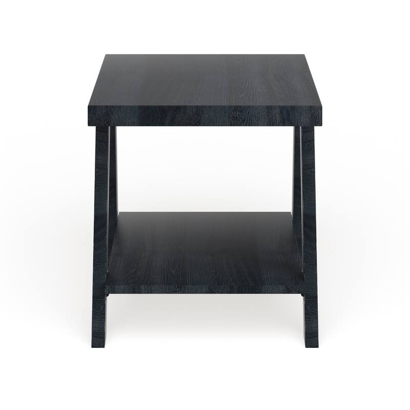 The Gray Barn Cedar Ridge Contemporary Replicated Wood Shelf End Table