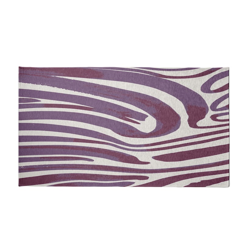 Dazzling Zebra Rug - 3' x 5' - Purple